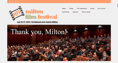 Desktop Screenshot of miltonfilmfest.com
