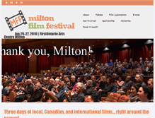 Tablet Screenshot of miltonfilmfest.com
